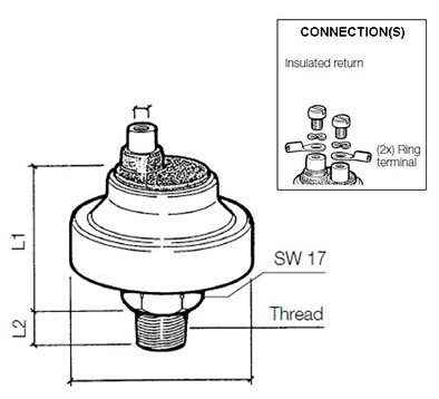 VDO Pressure switch 7.00 Bar